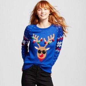 Reindeer Christmas Sweater Ugly Christmas Sweater 3D Sweater